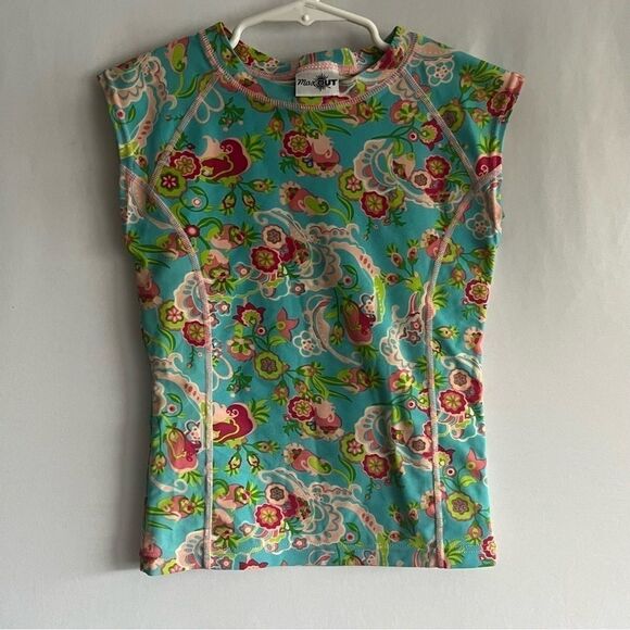 Kid's Max Out Short Sleeve Rashguard Swim Top - Picture 2 of 8